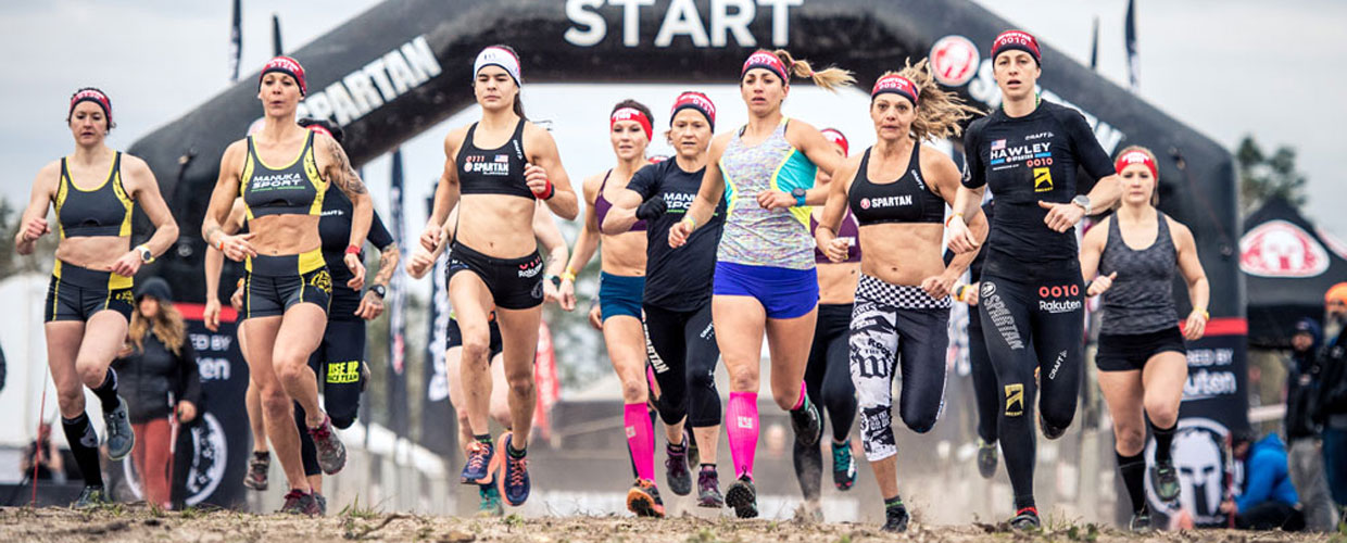 spartan race guide women at starting line